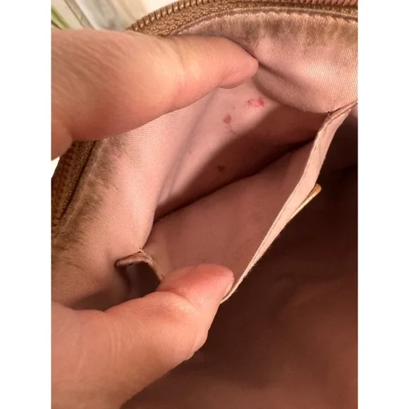 Coach Colette Tan Leather Crossbody Bag Python Stripe Gold Hardware 44808 - Picture 7 of 10